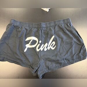 PINK Black pajama shorts -XL